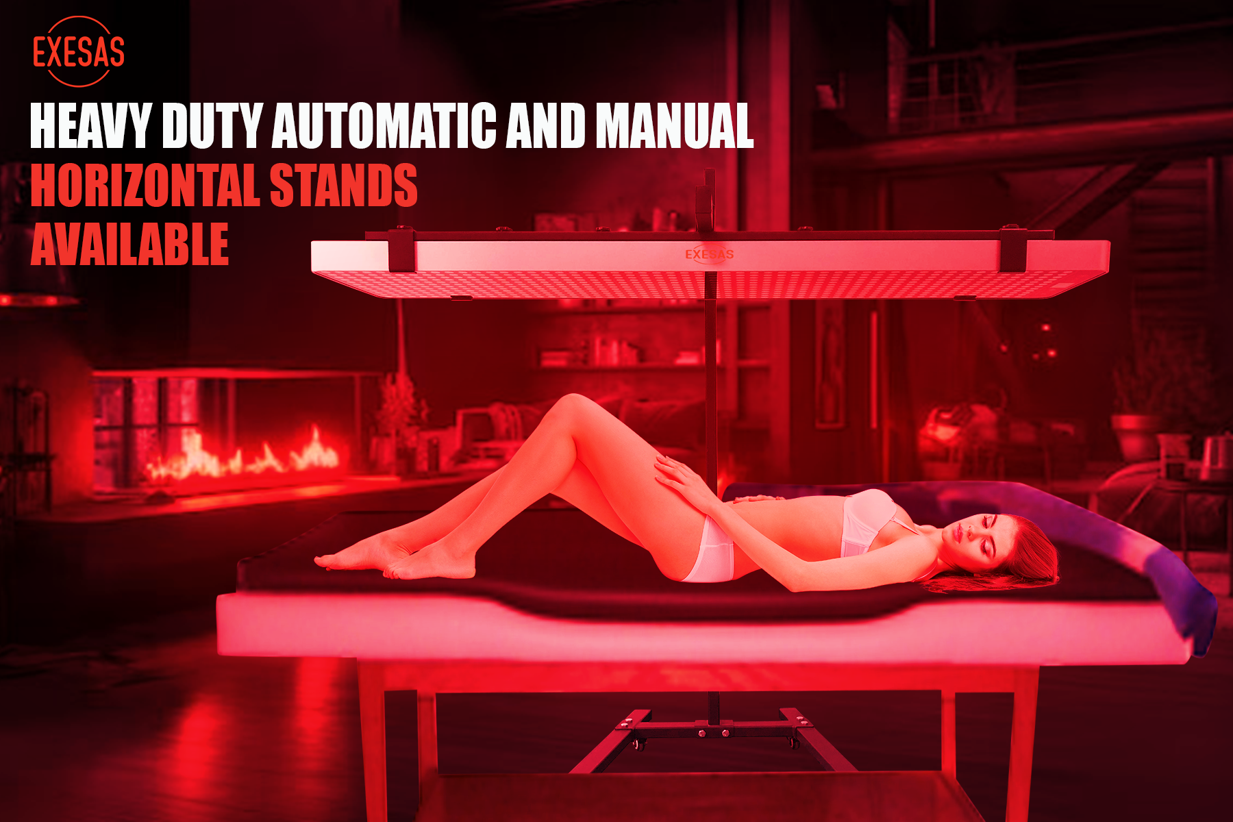 EXESAS 600 LED, 3000W Dual-Chip, Red Light Therapy Device for Full Body, 4-Wavelengths Infrared LED Panel for Skin, Weight, Pain, Wellness