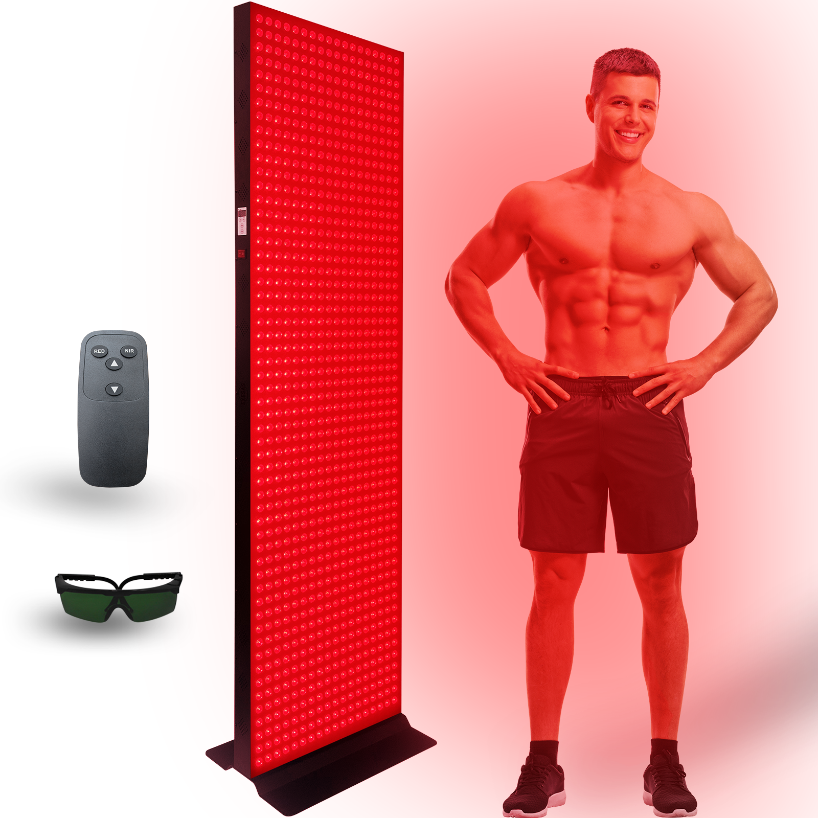 EXESAS 1008 LED, 5040W Dual-Chip, Red Light Therapy Device for Full Body, 4-Wavelengths Infrared LED Panel for Skin, Weight, Pain, Wellness