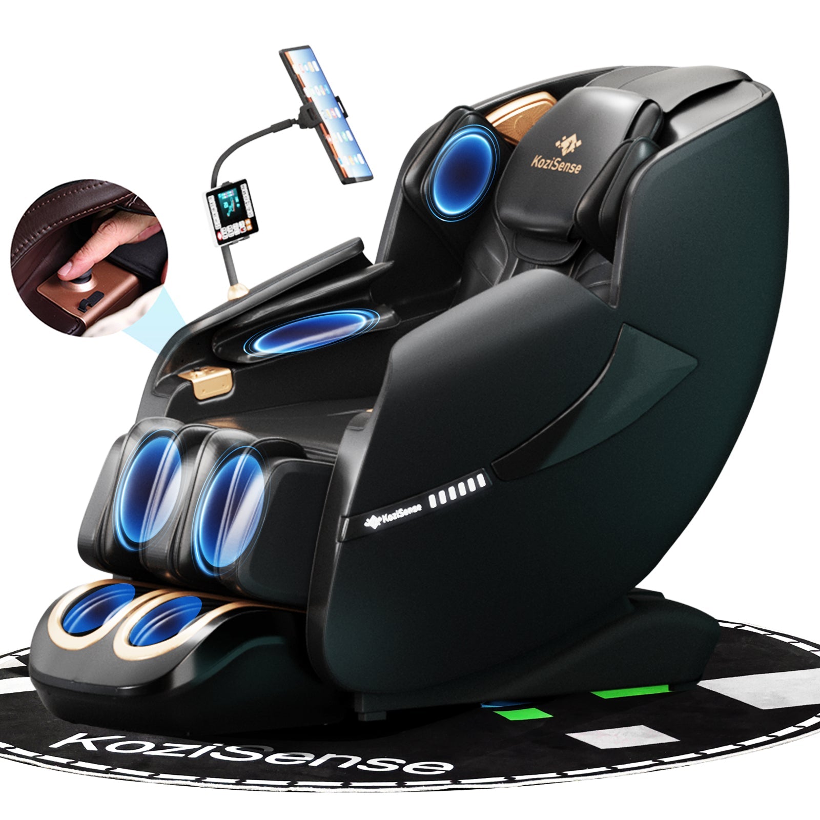 KoziSense KZ-A18 3D SL-track Massage Chair 2026 Upgraded - (All Black)