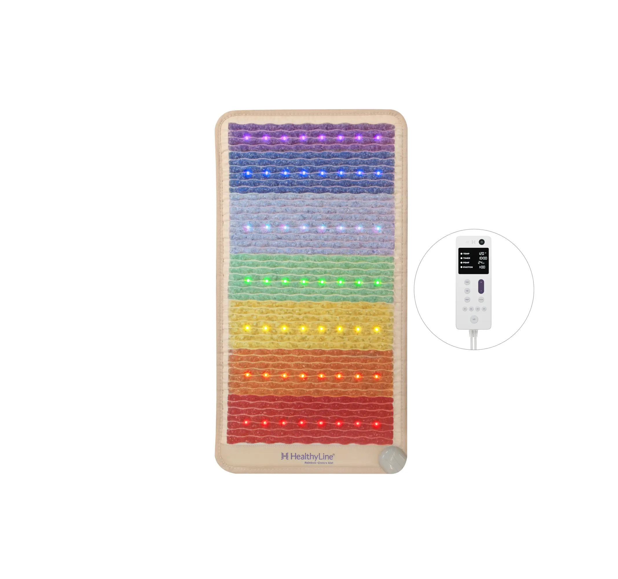 Rainbow Chakra Series | PEMF Far Infrared Heating Mats