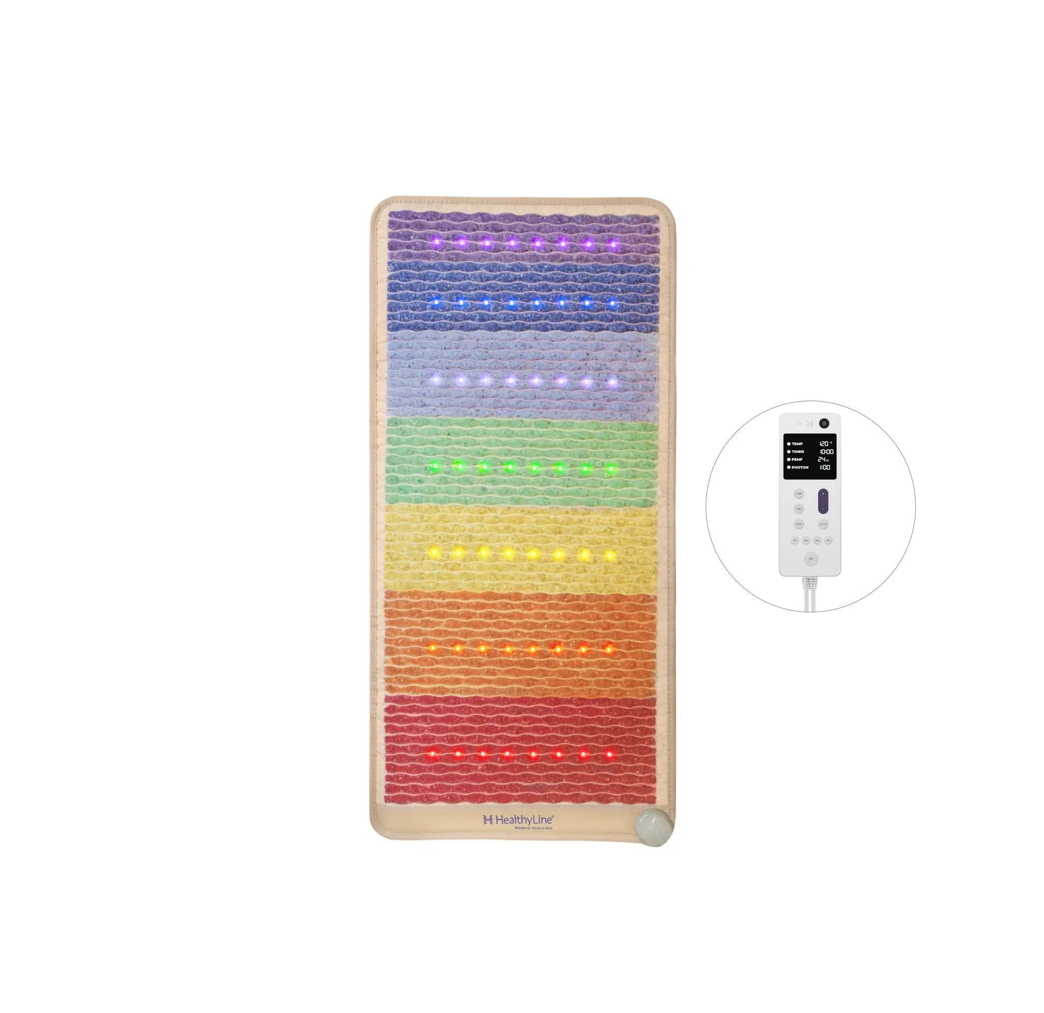 Rainbow Chakra Series | PEMF Far Infrared Heating Mats