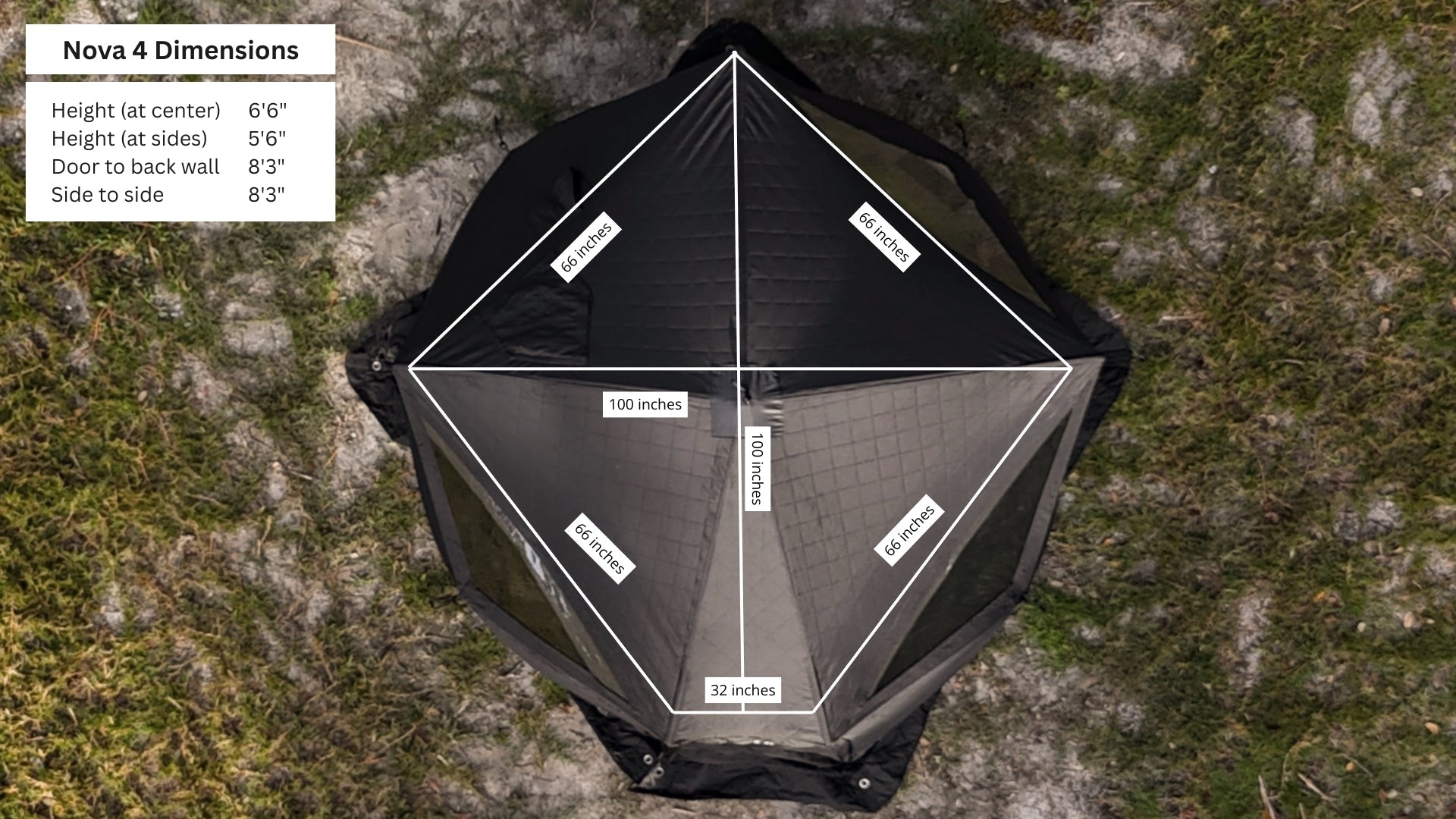 Nova 4 Sauna Tent Premium Package (4-person)