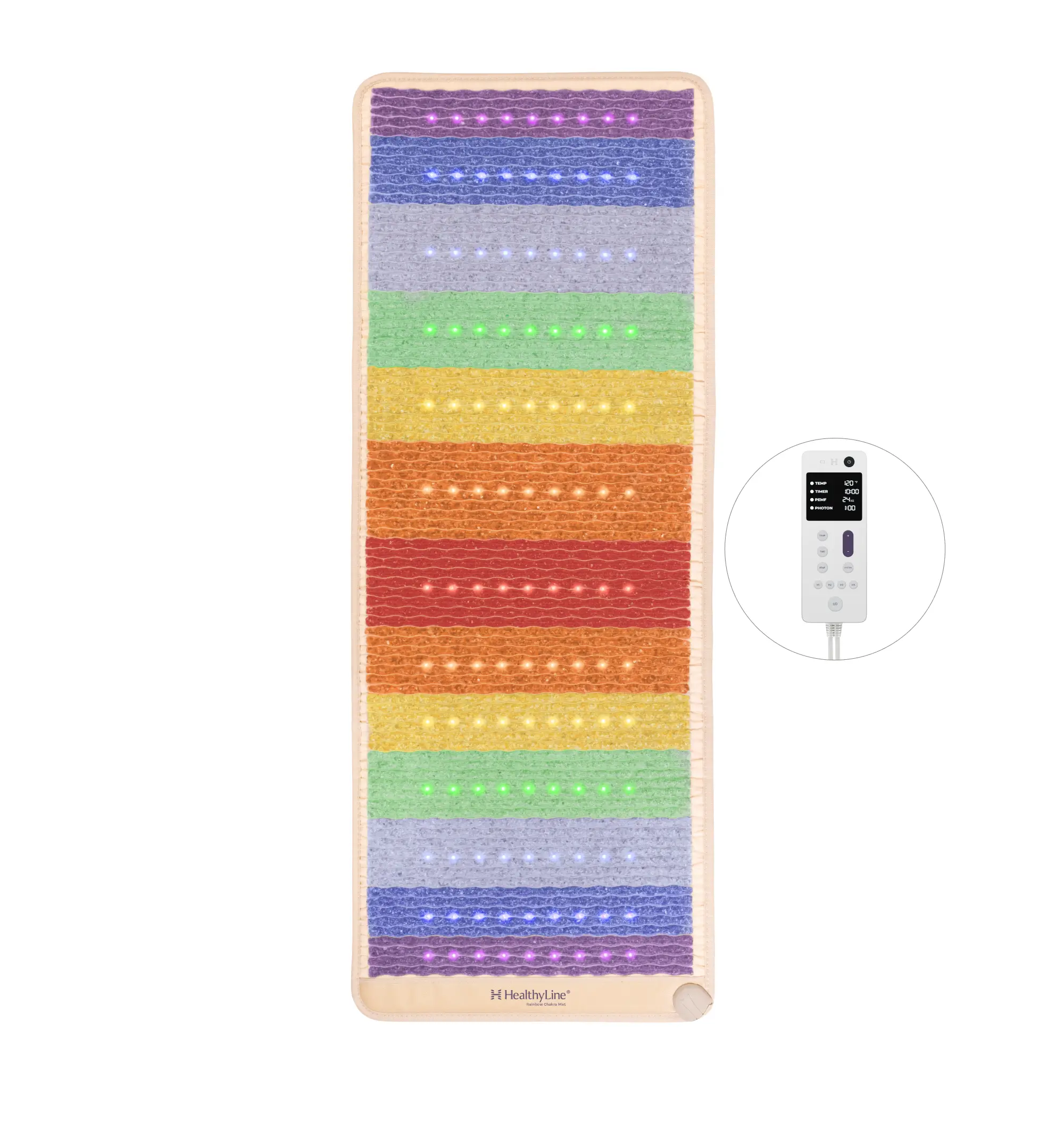 Rainbow Chakra Series | PEMF Far Infrared Heating Mats