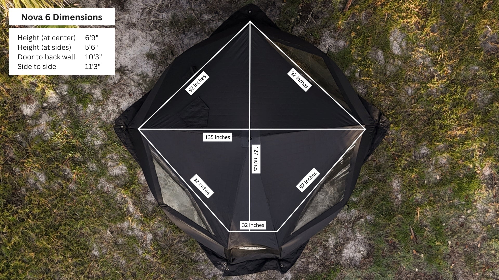 Nova 6 Sauna Tent Premium Package (6-person)