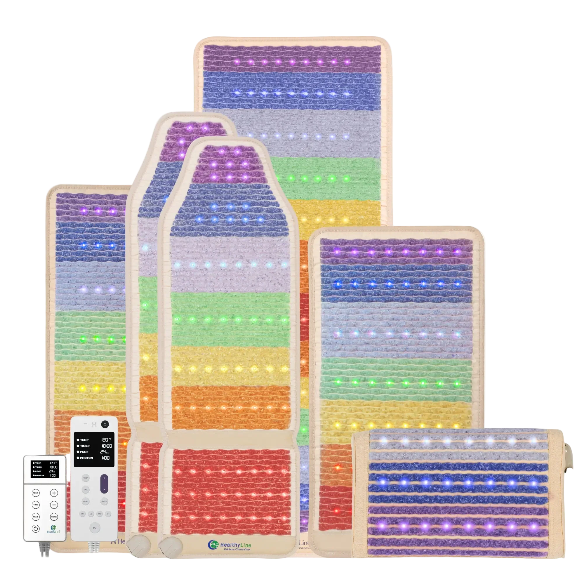 Rainbow Chakra Series | PEMF Far Infrared Heating Mats