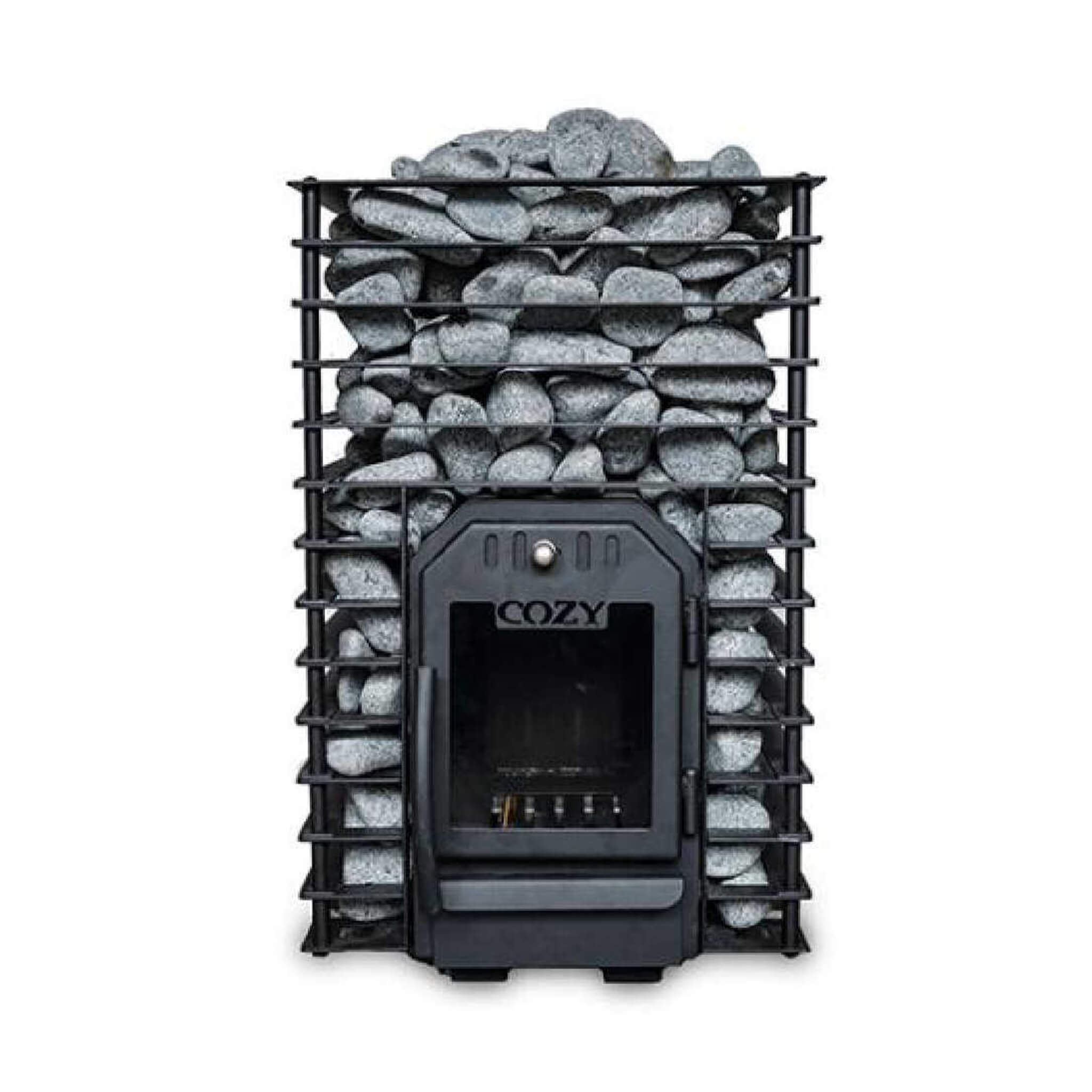 Cozy Heat Quattro Wood-Fired Sauna Stove With Sauna Stones [COZY QUATTRO] (SAK23947)