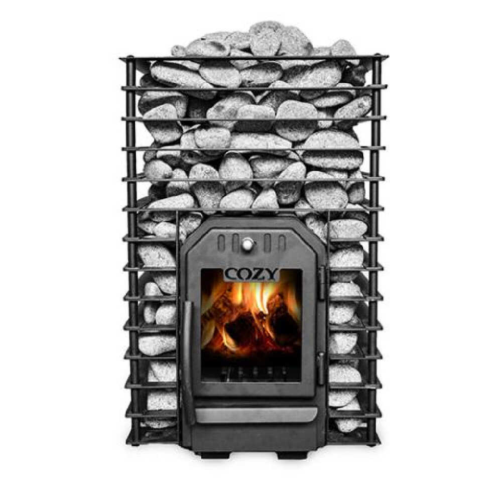 Cozy Heat Quattro Wood-Fired Sauna Stove With Sauna Stones [COZY QUATTRO] (SAK23947)