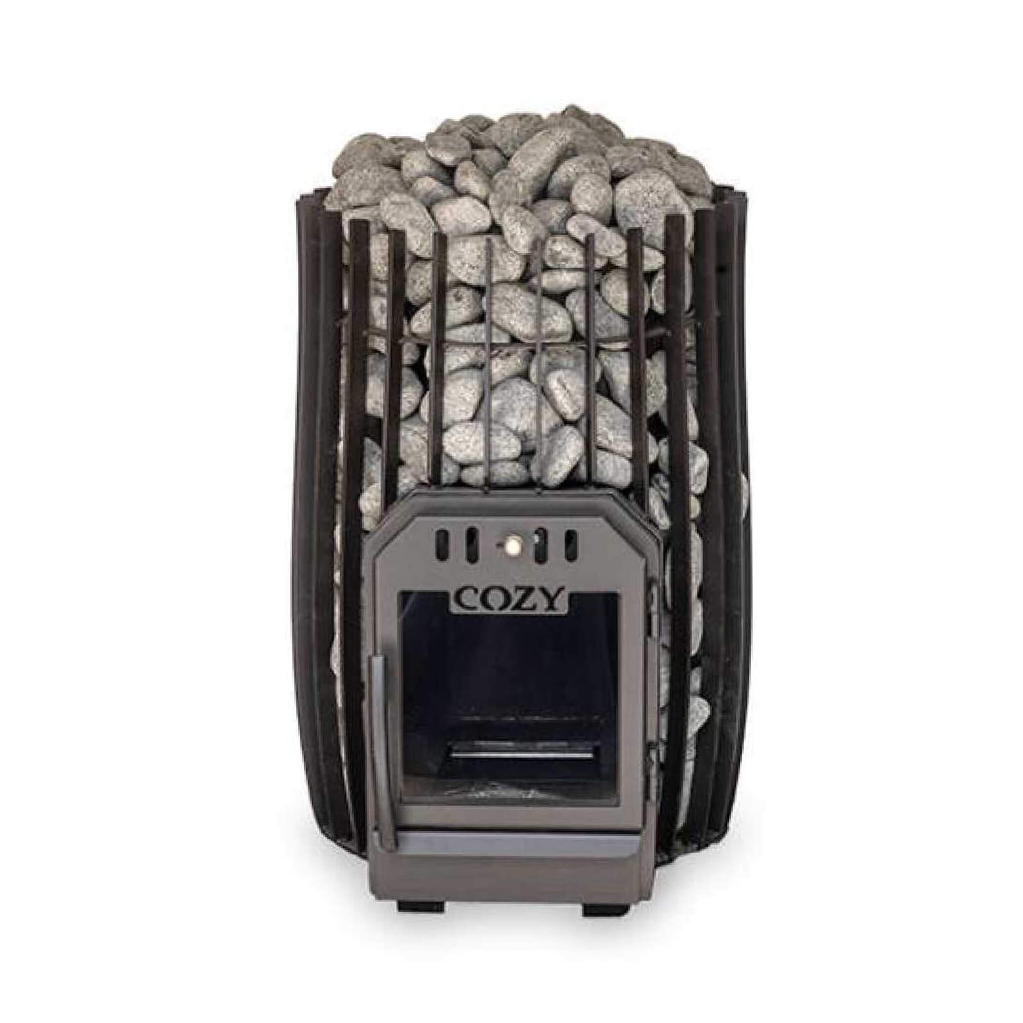 Cozy Heat SW Cylindrical Shape Sauna Stove With Sauna Stones [COZY SW] (SAK48563)