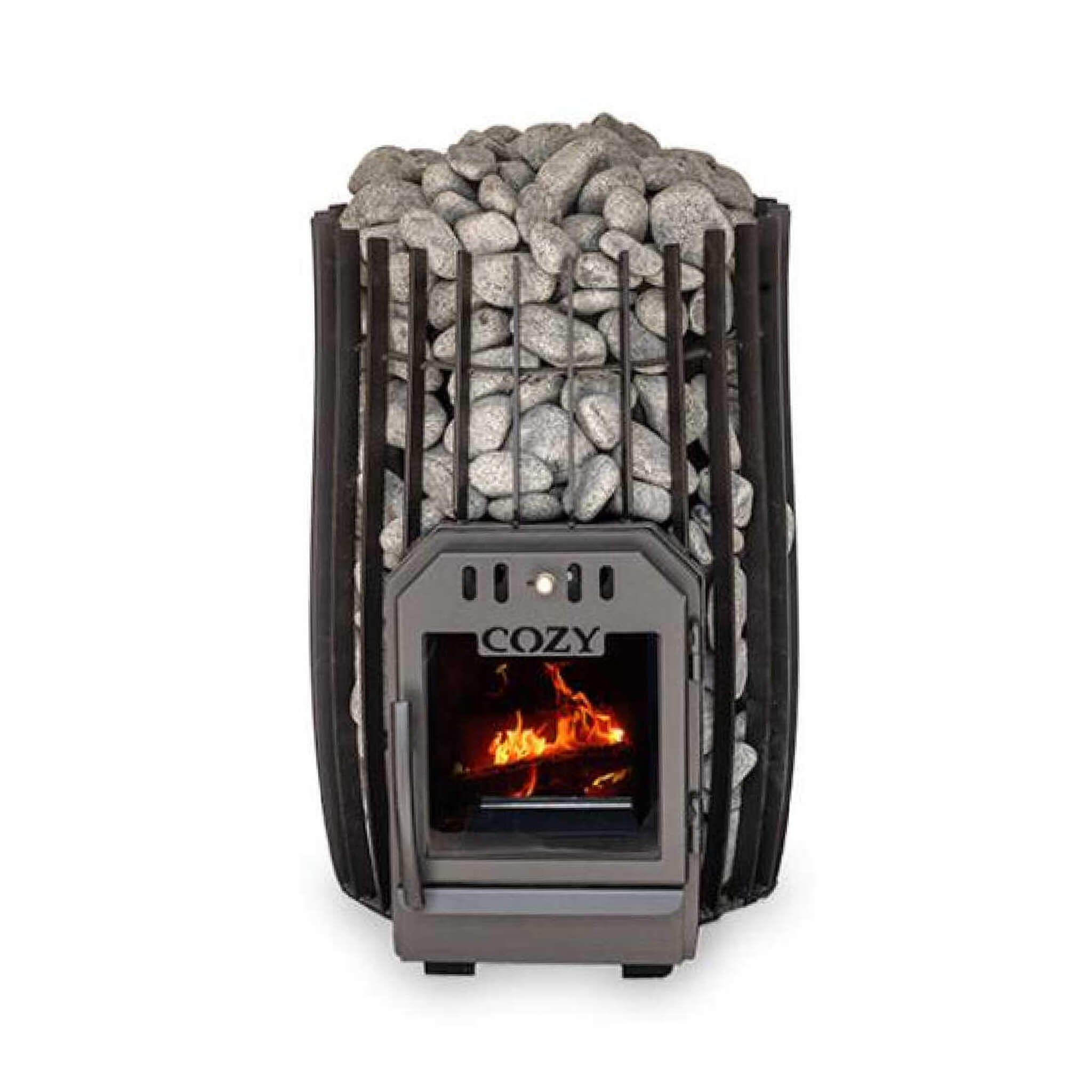Cozy Heat SW Cylindrical Shape Sauna Stove With Sauna Stones [COZY SW] (SAK48563)