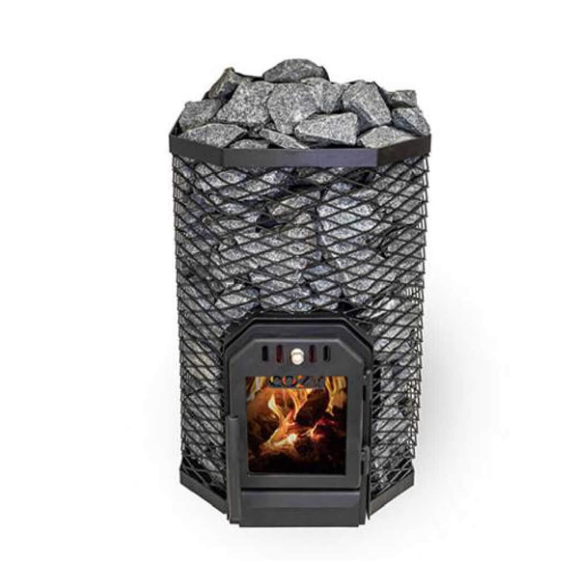 Cozy Heat Wood-Burning Floor Mount Sauna Stove With Chimney Kit And Sauna Stones [COZY] (SAK57382)