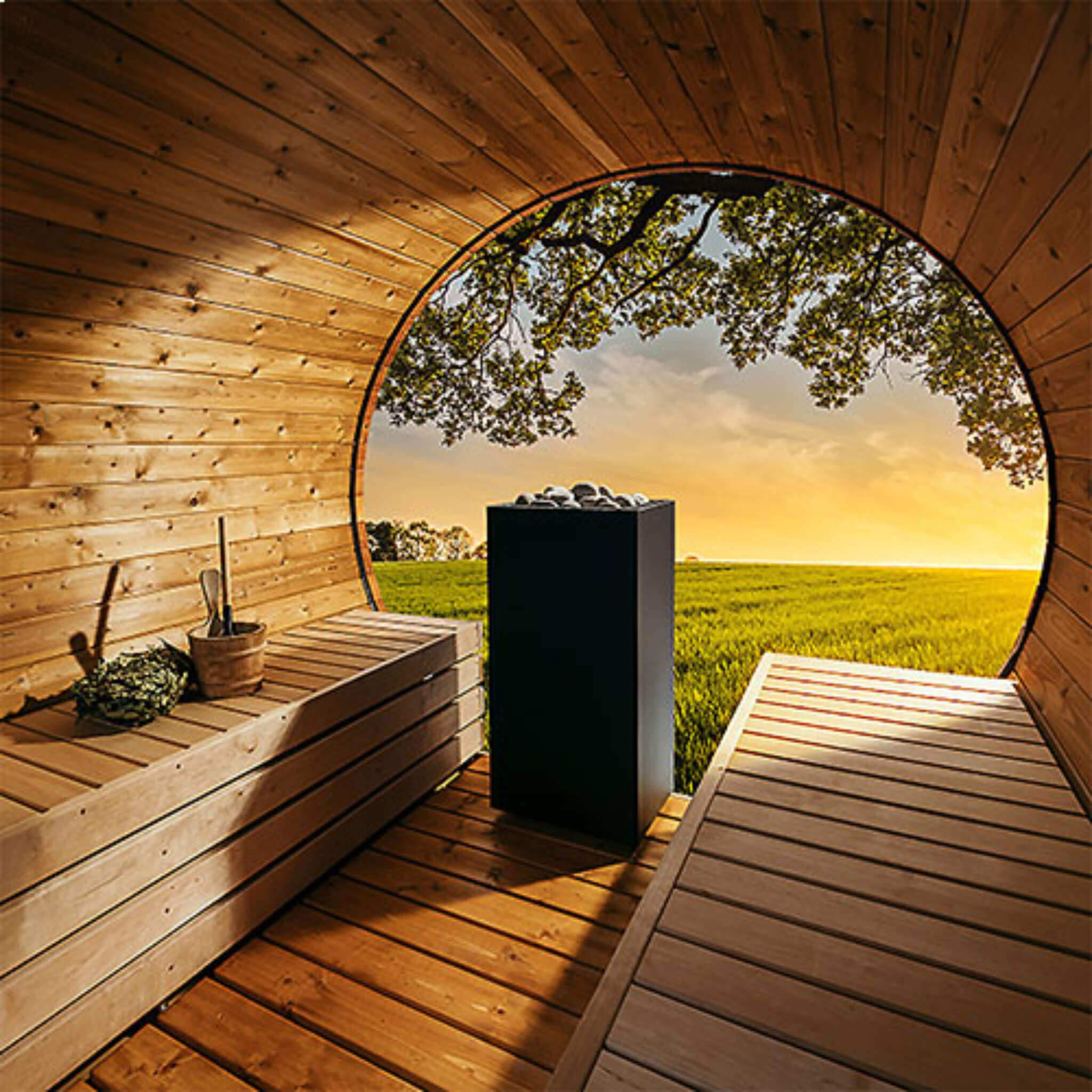 Huum Core Black Sauna Heater With UKU Local Digital Controller & Stones [H1013072/82/92] (SAK28273)