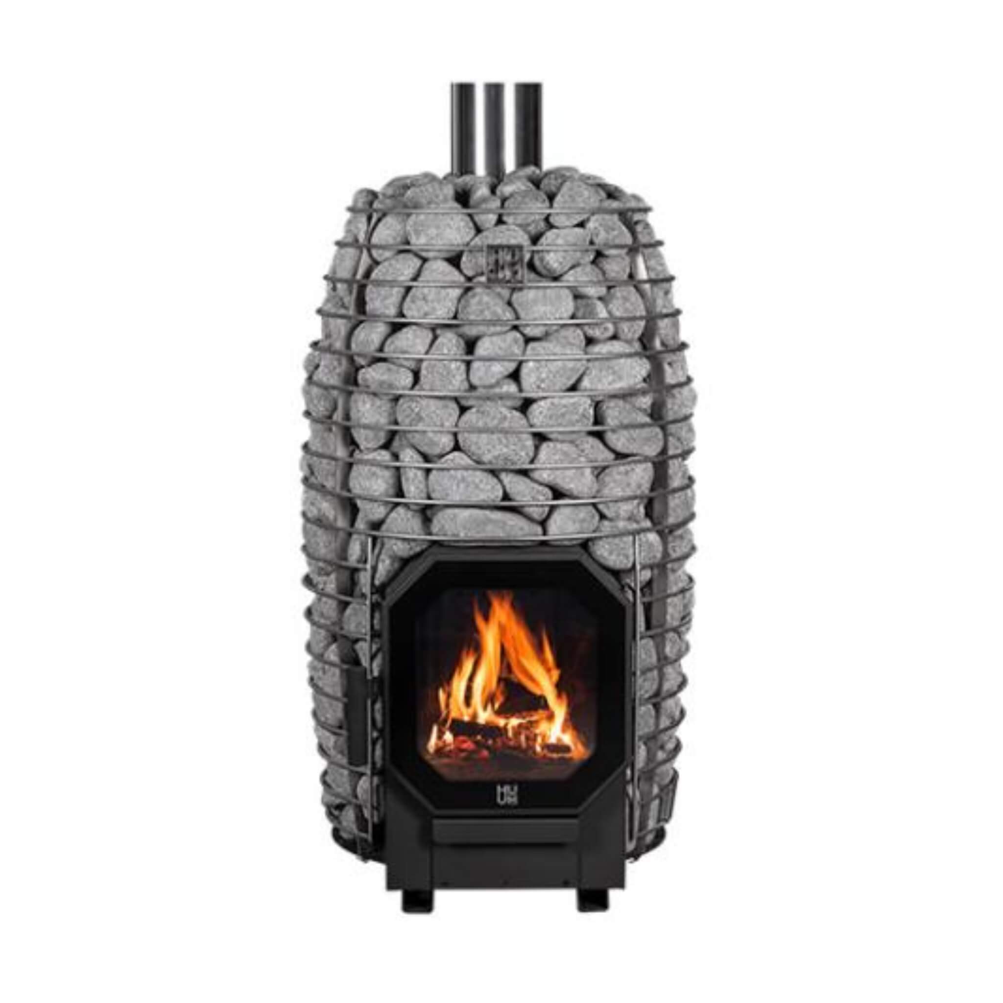 Huum Hive Flow LS 9.8KW Wood-Burning Sauna Stove With Firebox Extension & Sauna Stones [H1016012] (SAK53412)