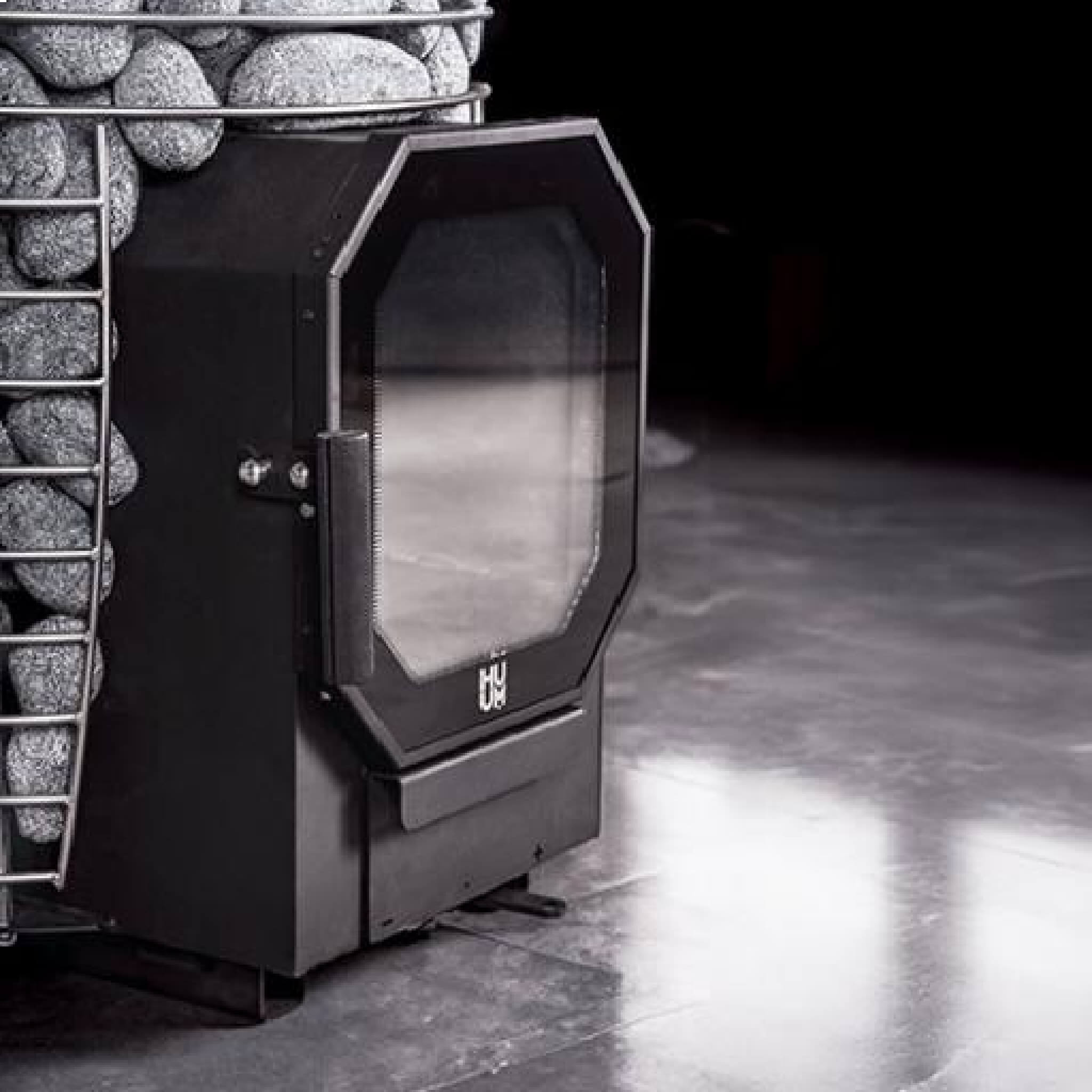 Huum Hive Flow 9.8KW Wood-Burning Sauna Stove With Sauna Stones [H1015012] (SAK85179)