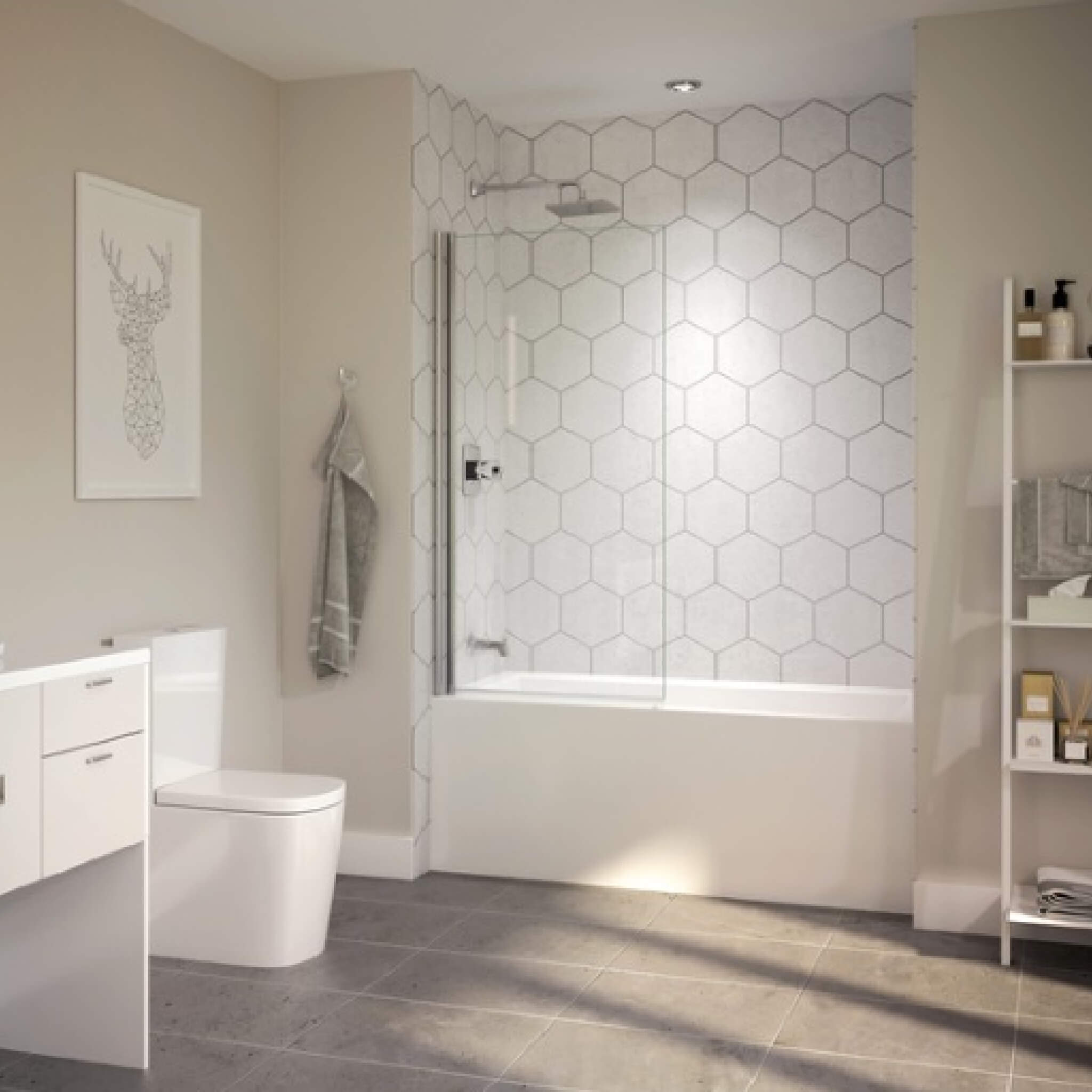 Jacuzzi Linea 60" 3-Wall Alcove Acrylic Air Tub With Right Drain [JLNS6032ARL2XXW/Y] (SAK26305)