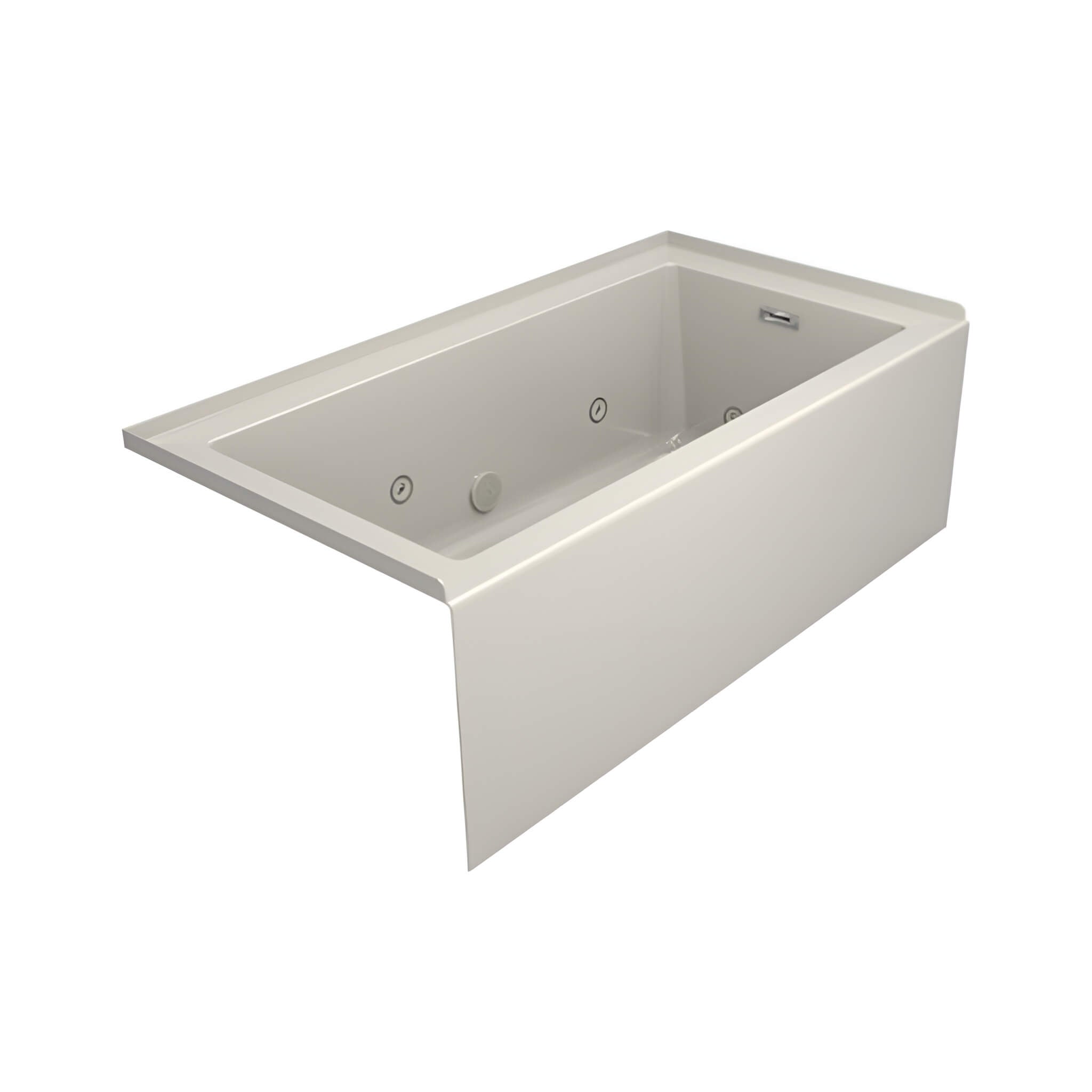 Jacuzzi Linea 60" Luxury 3 Wall Alcove Whirlpool Bath With 8 Adjustable Jets [JLNS6032WRL2XXWW/YY] (SAK19326)