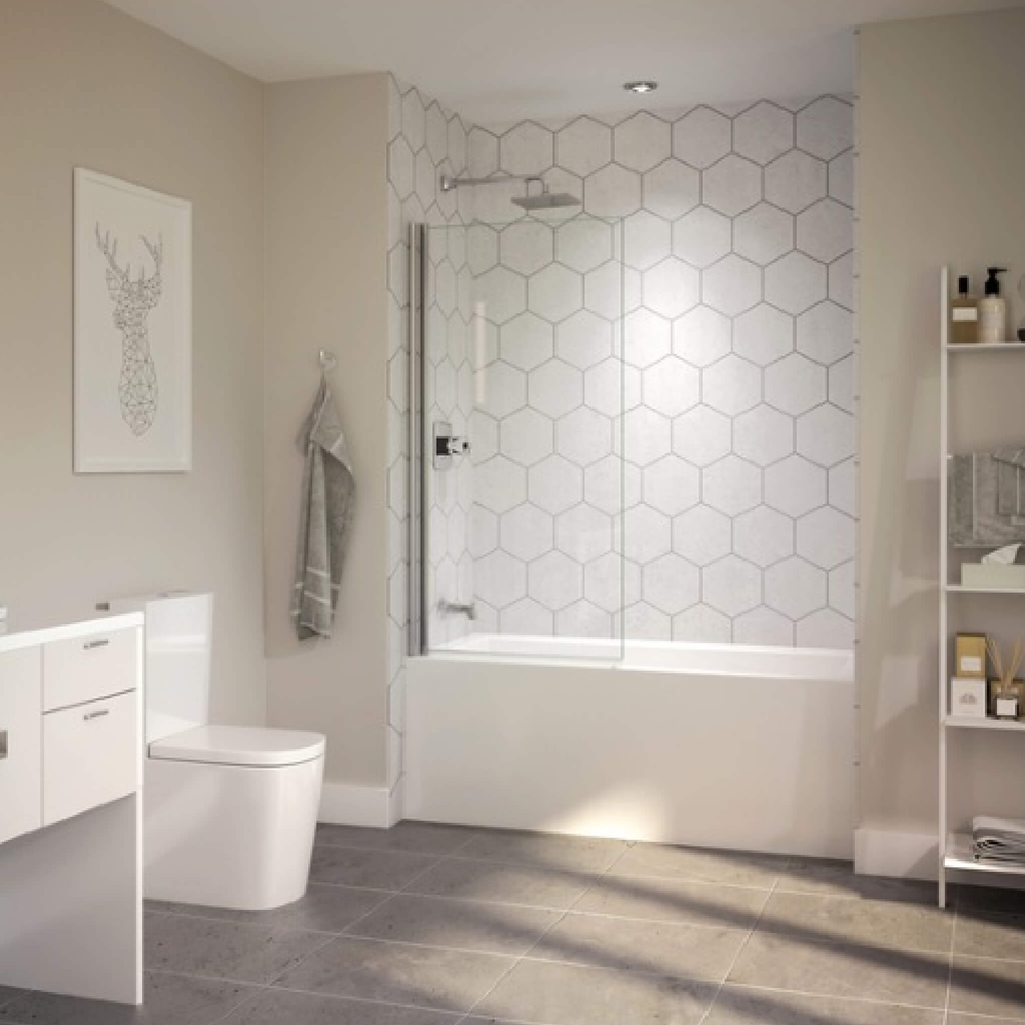 Jacuzzi Linea 60" Rectangle Acrylic Whirlpool Alcove Bathtub With Left Drain (SAK68412)